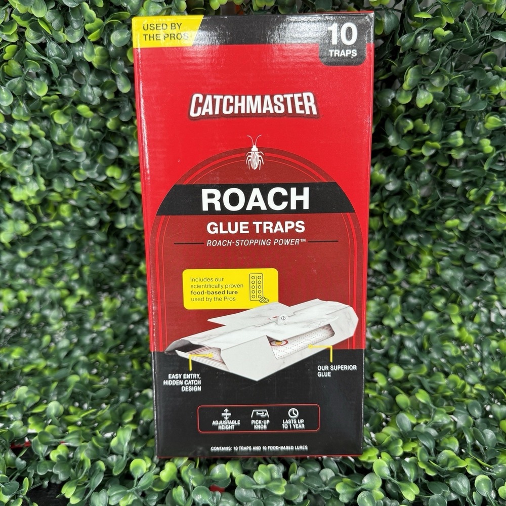 Cockroach Glue Traps Catchmaster 10 Food-Based Lure Traps Pest Insect‎ Control